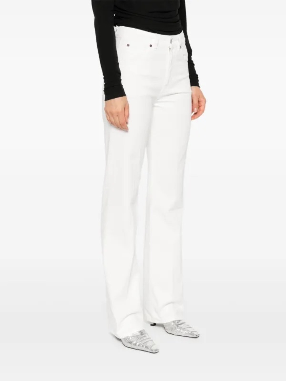 white bootcut victoriavictoriahudson jeans